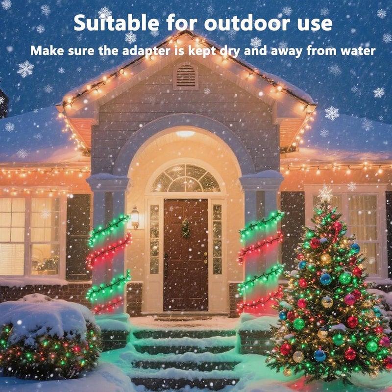 Joomer Christmas String Lights - 66FT 200LED RGB String Lights with Remote, Waterproof Outdoor Indoor with Timer Memory Function for Tree, Yard, Christmas Decor (Non-Connectable) - Image 2